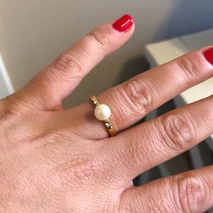 Kate Spade pearl ring